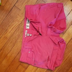 Pink Indigo Rein Low Rise Shorts Juniors Size 5